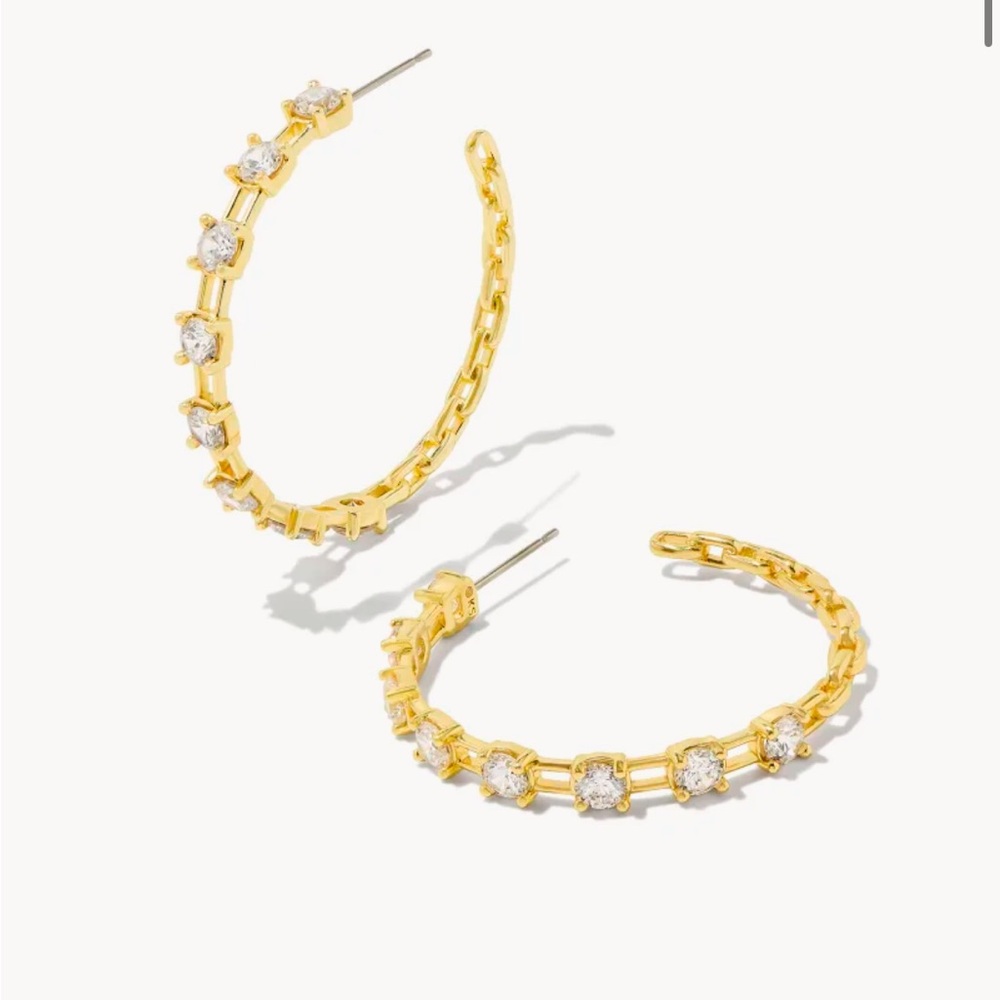 Kendra Scott Lexi Crystal Hoops